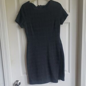 Banana Republic Black Sheath Mini Dress Crew Neck